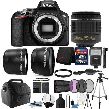 Nikon D3500 24.2MP Digital SLR Camera with Nikon AF-P DX 18-55mm Lens + Best Accessory (What's The Best Camera Brand)