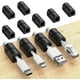 thumbnail image 1 of Clips de silicona autoadhesivos para gestión de cables JM paquete de 20 negro, 1 of 5