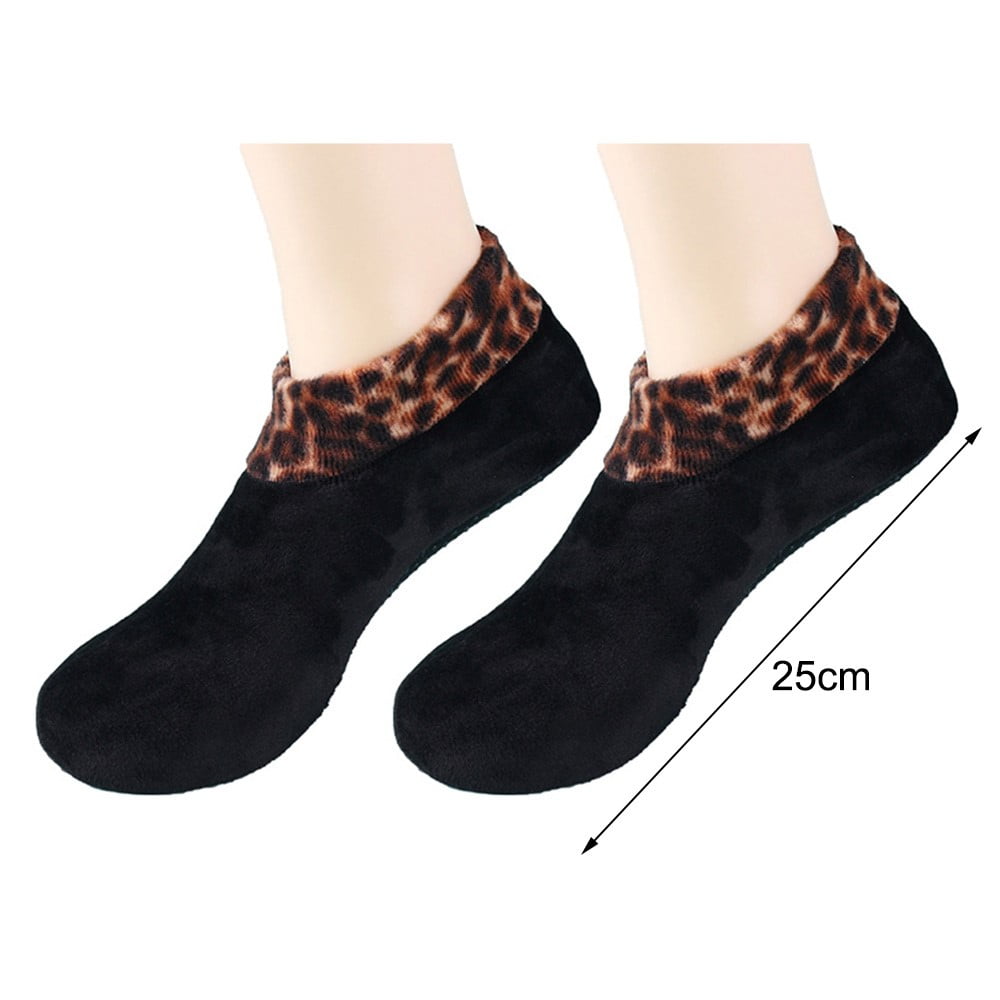 Winter Warm Home Indoor Slippers Non Slip Floor Socks Soft Leopard For Women Men Winter Warm Home Indoor Slippers Non Slip Floor Socks Soft Leopard For Women Men