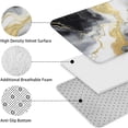 thumbnail image 5 of Black Marble Gold Line Pattern Bathroom Rugs Sets 3 Piece,Toilet Cover Set,Absorbent Non Slip Bathroom Mats Sets with U-Shaped Contour Rug Toilet Rug Set, 5 of 5