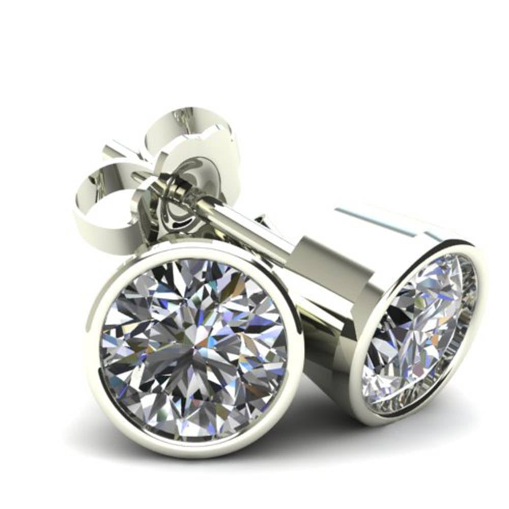 1 25ct Round Brilliant Cut Natural Quality Diamond Stud Earrings In 1 25ct Round Brilliant Cut Natural Quality Diamond Stud Earrings In 14k Gold