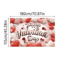 thumbnail image 3 of 1pc Large Valentine's Day Backdrop Banner, Happy Valentine's Day Background, Flowers Love Heart Valentines Day Decorations Backdrop for Valentine Party Supply Wedding Propose Marriage (180cm×115cm C), 3 of 4