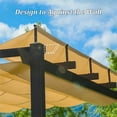 thumbnail image 2 of TSKER Outdoor Retractable Pergola with Weather-Resistant Sun Shade Canopy, Aluminum Pergola Gazebo for BBQ, Party, Wedding, Patio, Backyard, Deck, Garden, 2 of 6