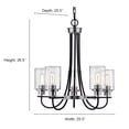 thumbnail image 2 of Millennium Lighting - Clifton - 5 Light Chandelier-26.5 Inches Tall and 25.5, 2 of 6