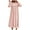 Pink, variant on Levmjia Women's Winter Nightgown Soft Warm Flannel Long Sleeve Round Neck Long-Length Sleep Dress Asian Fit Cozy Home Wear Lightweight Solid Color Plus Size