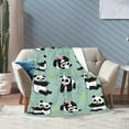 thumbnail image 6 of Panda Blanket Super Cozy Soft Panda Bamboo Throw Blanket Warm Plush Fluffy Panda Stuff Gifts for Women Girls Fleece Flannel Gifts Blankets for Boys Adults 50"X40", 6 of 6