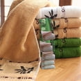 thumbnail image 6 of Quick Dry Bamboo Fiber Bath Sheets Soft Absorbent Thick Bath Sheets Washable Quick Drying Large Bath Towel Lightweight, Green, 6 of 7