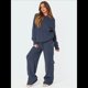 thumbnail image 5 of Conjunto de Dos Piezas de Pijama y Pantalón de Felpa de Larga para Mujer. Incluye: Suéter, Pantalón y Traje Informal. Azul Oscuro L, 5 of 9