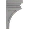 thumbnail image 3 of Ekena Millwork 6"W x 6 3/4"D x 12"H Large Nevio Wood Vintage Decor Corbel, Pebble Grey, 3 of 6