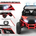 thumbnail image 4 of 24V 2-Seater Kids Ride on UTV Car with Remote Control(Red), 4 of 8