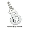STERLING SILVER SCROLLED LETTER "B" CHARM