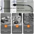 thumbnail image 2 of Self-Adhesive Cable Clips Organizer Drop Wire Holder Cord Management  Pack of 60  Transparent, 2 of 8