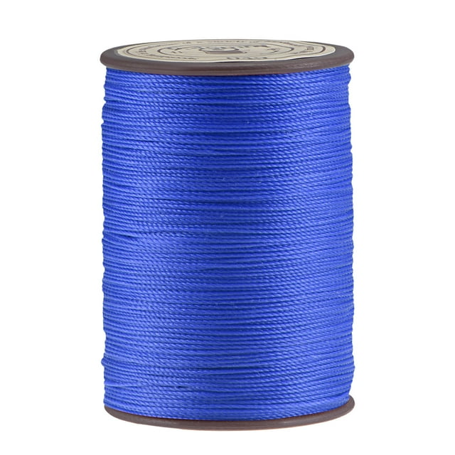 Unique Bargains Fil Ciré en Polyester Bleu, 137 Verges