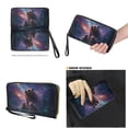 thumbnail image 4 of TSOVTHRID Bear Meteor Galaxy Print Tote Bags for Women Top Handle Satchel Purses Set Purple Hobo Shoulder Handbag with Matching Leather Wallet for Shopping, 4 of 7