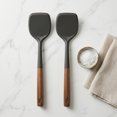 thumbnail image 2 of Unique Bargains Silicone Spatula Set, Kitchen Utensils with Tools Black 13.4x3.1x0.8 inch, 2 of 5