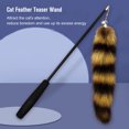 thumbnail image 2 of Cat Teaser Retractable Cat Feather Toy Interactive Cat Wand Cat Feather Teaser Wand Toy for, 2 of 8