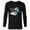 Black, variant on Avatar: The Way of Water Jake Sully Riding Skimwing Painted - Long Sleeve T-Shirt for Men - Customized-White