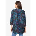 thumbnail image 2 of Woman Within Plus Size Rayon Three-Quarter Sleeve Effortless Tab-Front Blouse, 2 of 6