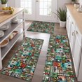 thumbnail image 2 of Multicolor Bigfoot and Text Pattern Kitchen Rugs Sets Of 3,Kitchen Runner Rugs Non Skid Washable,Decorative Kitchen Floor Mats for Kitchen,Sink,Laundry,17"x30"+ 17"x47" + 17"x59", 2 of 6