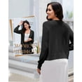 thumbnail image 5 of Womens Lightweight Button Down Cropped Cardigan Sweater Summer Crochet Tops Shrug for Dresses, 5 of 8