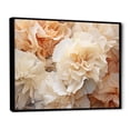 thumbnail image 2 of Designart "Simplistic Ivory Carnations II" Carnations Floater Framed Canvas Wall Art, 2 of 5