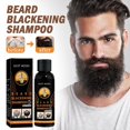 thumbnail image 1 of Champú para tinte de barba permanente de 30ml para hombres, bigote para teñir la barba, eliminación de barba gris blanca, champú para tinte de barba para hombres (2 uds) esquí esquí Gafas de esquí, 1 of 5