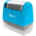 thumbnail image 4 of Veltec Identity Protection Address Blocker Anti-Theft Roller Guard Stamp Wide 3 Pack Refills (Light Blue), 4 of 5