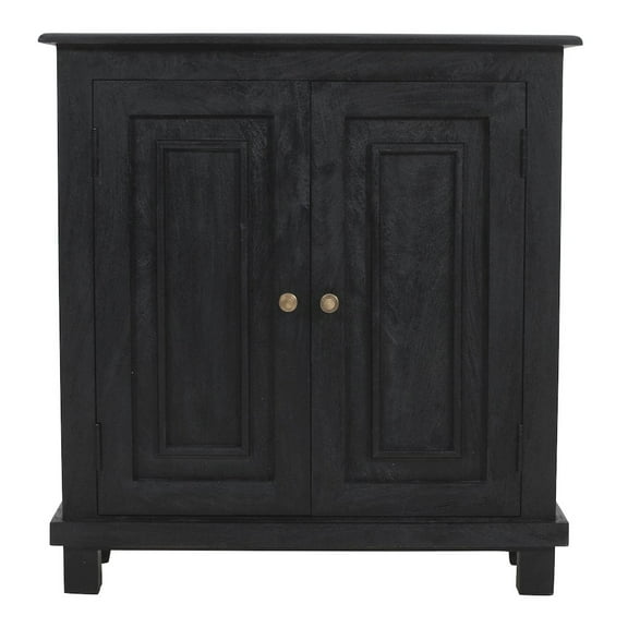 Bayside Jensen 2-Door Solid Wood Sideboard in Charcoal Gray Finish
