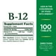 thumbnail image 2 of Suplemento vitamínico Nature's Bounty Vitamina B12 1000 mcg 100 comprimidos, 2 of 6