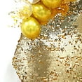 BalsaCircle 8 feet Gold Big Payette Sequin Hexagon Backdrop Stand Cover ...