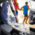 thumbnail image 2 of KUIFORTI Patriotic Palm Print Waterproof Towel Car Seat Cover , Washable Non-Slip Post-Gym and Swimming Seat Protector, Compatible with Cars, SUVs, and Trucks, 2 of 7