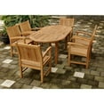 thumbnail image 2 of Bahama Stackable Sahara 7-Pieces 78" Oval Dining Set, 2 of 2
