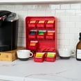 thumbnail image 4 of Mind Reader 9 Removable Drawers Tea Bag holder and Condiment Organizer, Red, 4 of 9