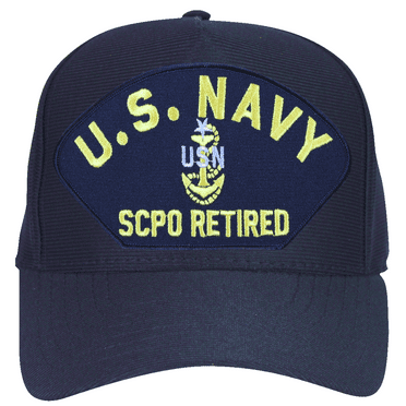 U.S. Navy SCPO Retired with Anchor Ball Cap