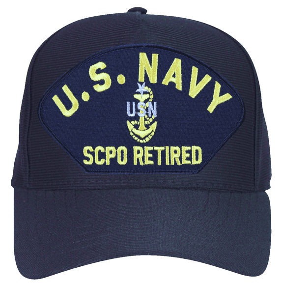 U.S. Navy SCPO Retired with Anchor Ball Cap