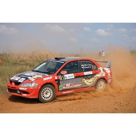 LAMINATED POSTER India Rally Dirt Car Racing Sports Poster Print 24 x