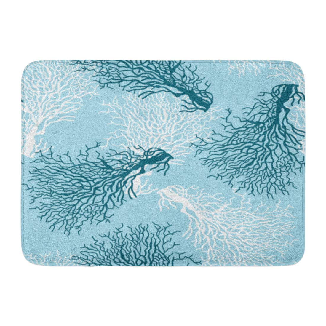 SIDONKU Blue Pattern Colorful Coral Reef Life Sea Coastal Ocean Beach