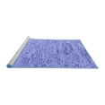 thumbnail image 2 of Ahgly Company Machine Washable Indoor Square Abstract Blue Modern Area Rugs, 8' Square, 2 of 4