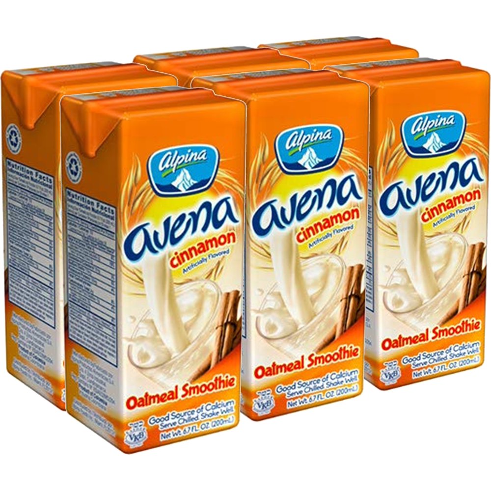 Alpina Oat Avena Cinnamon Oatmeal Smoothie 6.7 fl oz (Pack of 6) Kosher