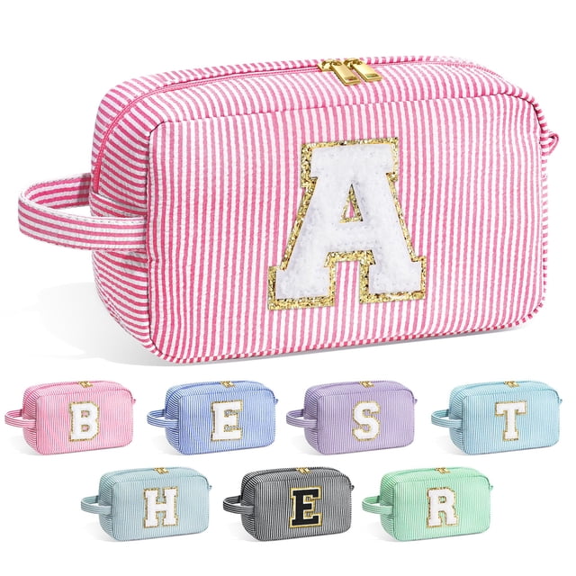 Bolsa de cosméticos YOOLIFE Initial para mujer rosa