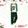 thumbnail image 4 of Generic Matching Family Christmas Pajamas Funny 26 Alphabet Matching Set Xmas Holiday Outfits Cute Letter Printed Sleepwear Vintage Christmas Family Long Sleeve Pajamas, 4 of 5
