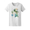 thumbnail image 2 of Abstract Art Palm Trees Summer Tee Women's -Image by Shutterstock, 2 of 4