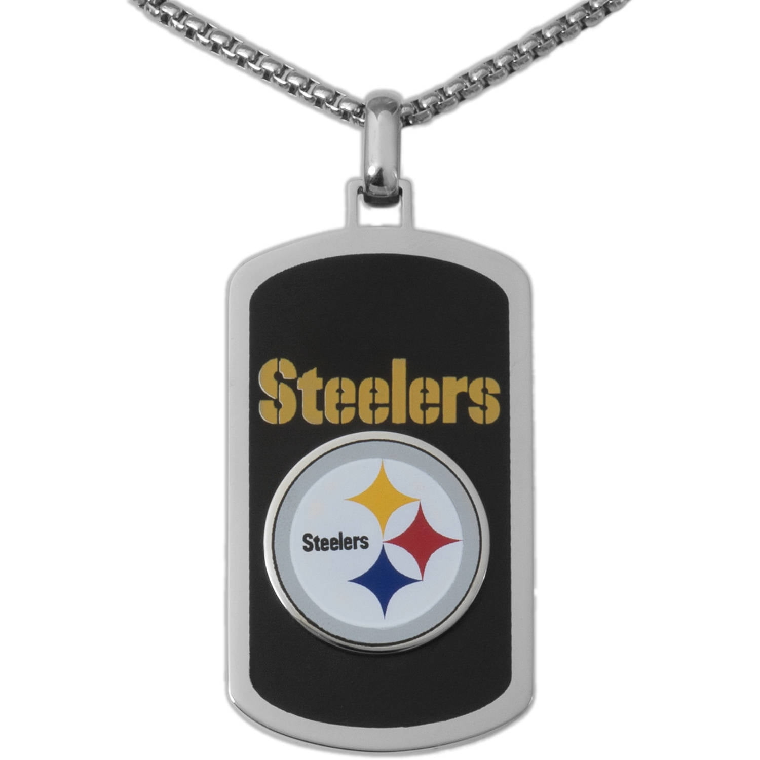steelers dog tag necklace