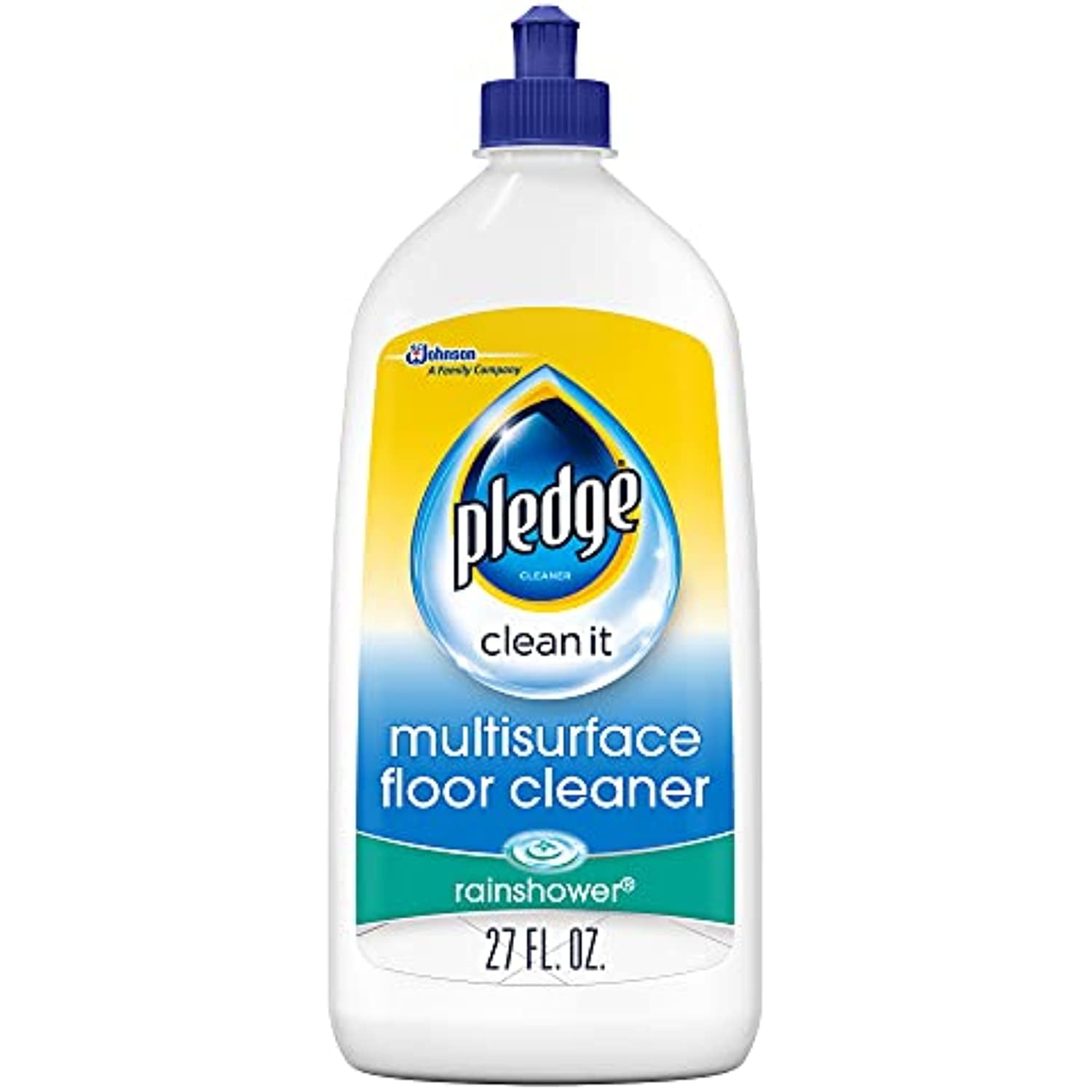 Pledge Multisurface Floor Cleaner, Rainshower Scent Gently And Quickly Clean Your Floors, 27