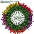 thumbnail image 4 of ZZ 20 Bundles Artificial Fake Flowers for Outdoor Faux Eucalyptus Flowers for Home Decoration, 4 of 6