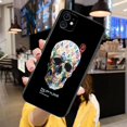 thumbnail image 1 of Funda de teléfono con diseño de calavera de terror para IPhone, carcasa de protección para modelos 13, 12, 11 Pro Max, Mini, SE, XR, X, XS, Max, 8Plus, 7plus, 6, 6S Fivean unisex, 1 of 2