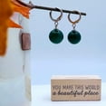 thumbnail image 5 of Mall of Style - Potara Earrings for Women - Japanese Jewelry - Agate Unisex Potara (Forest - Pair), 5 of 8