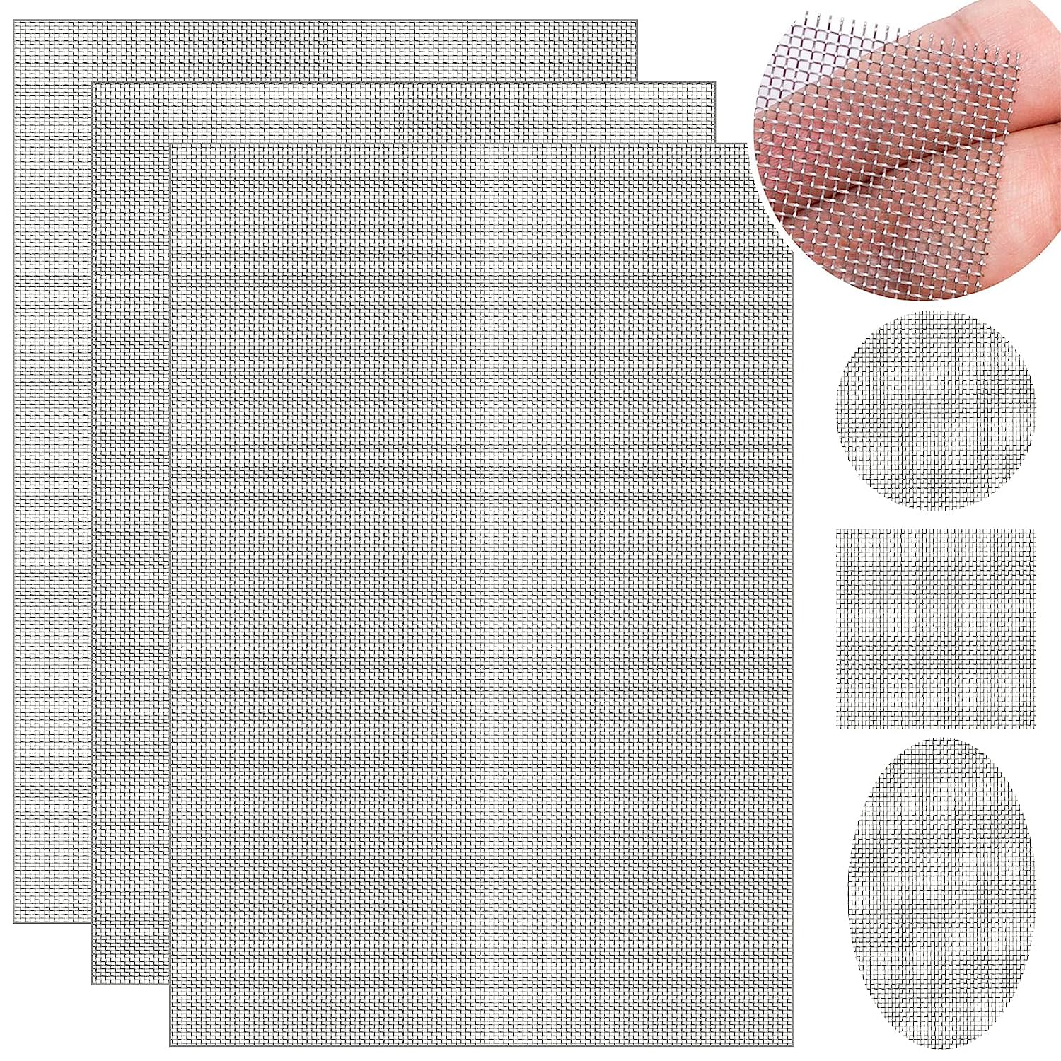 4 Pack Wire Mesh Screen for Air Vent, 304 Stainless Steel Wire Mesh to