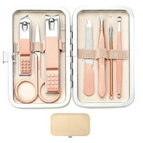 FACEGA Manicure Set Nail Clipper Set 8 in 1 Toe Finger Nail Clipper Personal Care Tools with Portable Travel Case Grooming Kit