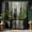 Green, variant on Olive Green Shower Curtain Sage Moss Green and Black Abstract Art Modern Shower Curtains for Mens Bathroom Decor, Waterproof Fabric 70 x 72 inch with Hooks